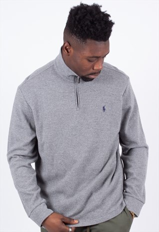VINTAGE 1/4 ZIP SWEATSHIRT POLO RALPH LAUREN