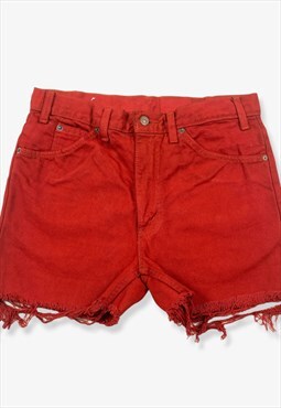 Vintage levi's denim shorts overdyed red w31 BV14556