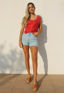 Vintage Waistcoat in Red