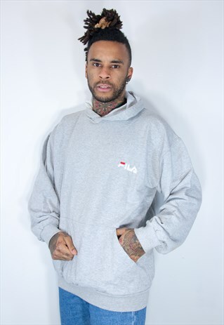 FILA VINTAGE HOODIE GREY