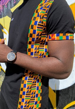 Kente African Print T-shirt - Panel