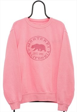 Vintage Monterey Pink Souvenir Sweatshirt Mens
