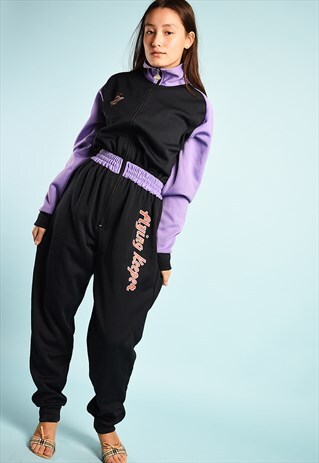 VINTAGE 90'S RETRO ATHLEISURE SPORTS LOGO PRINT JUMPSUIT