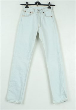 501 W26 L32 Straight Jeans Denim Trousers Button Fly Pants