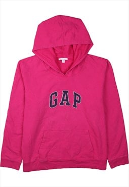 Vintage 90's Gap Hoodie Pullover Spellout Pink XXLarge (2XL)