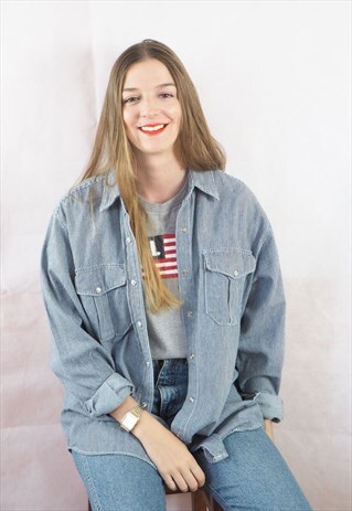 VINTAGE STRIPED MOTO SHIRT