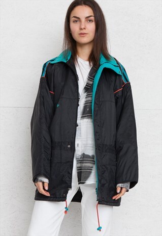 VINTAGE BLACK ADIDAS JACKET