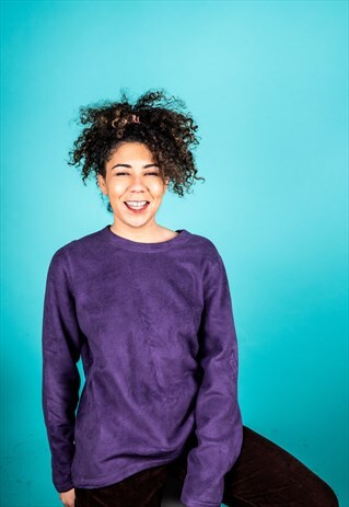 VINTAGE FLEECE SWEATER IN PURPLE