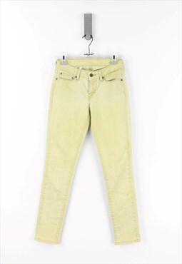Levi's Skinny Fit Low Waist Jeans in Yellow Denim - 40