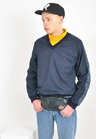 VINTAGE OVERHEAD JACKET IN BLUE