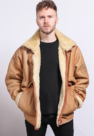 VINTAGE LEATHER AVIATOR JACKET