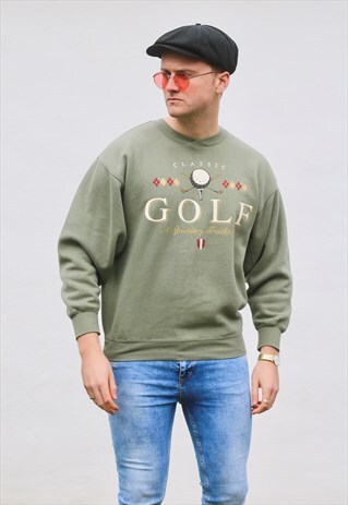 GS SPORTS VINTAGE USA GOLF SWEATSHIRT