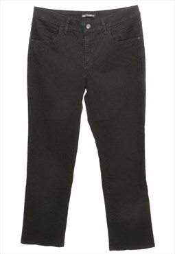 Black Lee Straight Fit Jeans - W34