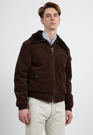 VINTAGE BROWN CORDUROY JACKET