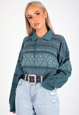 VINTAGE PATTERN KNITWEAR JUMPER K170
