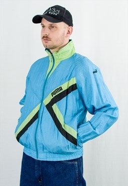 PUMA vintage 90s track jacket in blue