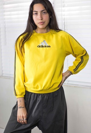 VINTAGE ADIDAS SWEATSHIRT JUMPER LOGO 90S M 10.3