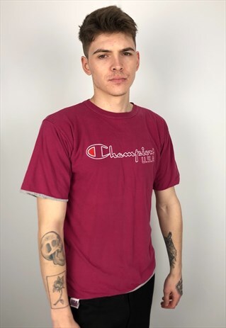 90S VINTAGE CHAMPION REVERSIBLE T-SHIRT