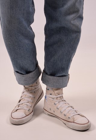 VINTAGE CONVERSE HIGH TOP TRAINERS WHITE