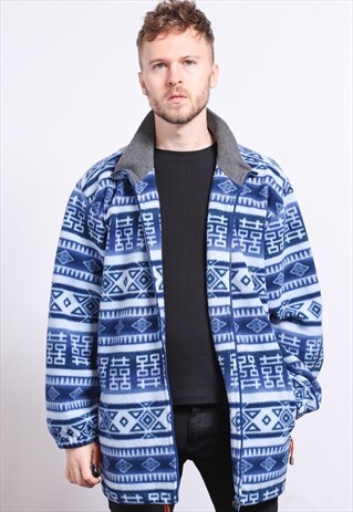 VINTAGE ZIP UP FLEECE JACKET TOP