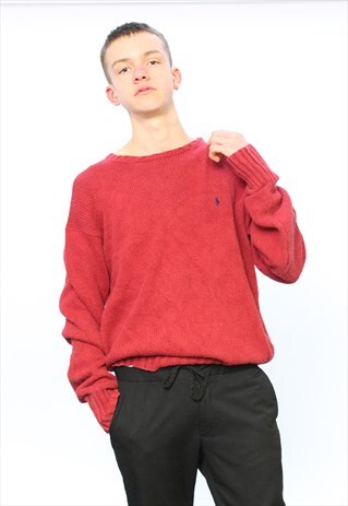 RALPH LAUREN POLO JEANS KNIT RED