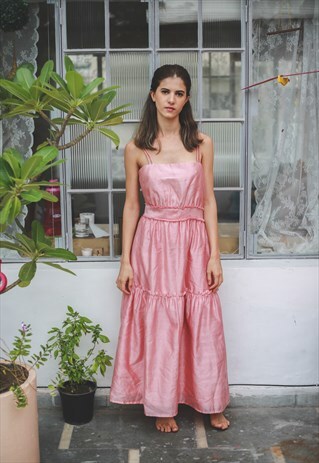 'TAKE ME HOME' PINK CHANDERI DRESS