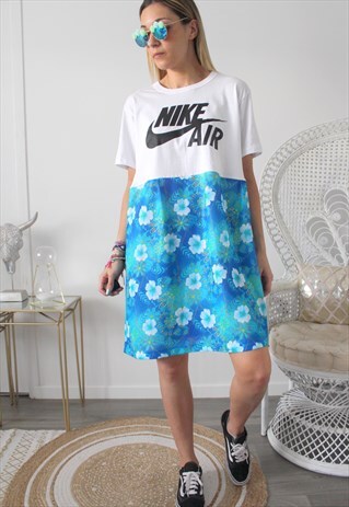 DRESS TEE-SHIRT VINTAGE PRINTED FABRIC