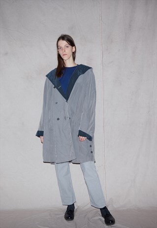90S GRUNGE NORMCORE UNISEX OVERSIZED TRENCH COAT