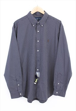 Vintage Ralph Lauren Check Shirt Multicolour With Logo 90s
