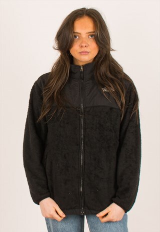 VINTAGE BLACK NORTH FACE SHERPA FLEECE 6 8