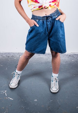 VINTAGE 1990S BLUE DENIM SHORTS