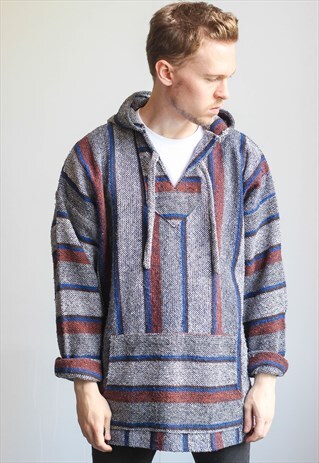 VINTAGE BAJA MEXICAN HOODIE