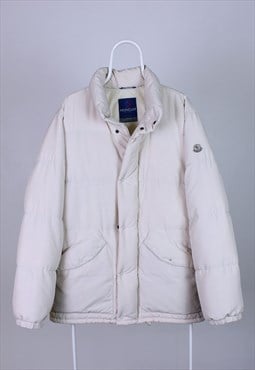 Moncler down jacket vintage rare heavy cream L XL