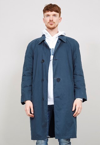 VINTAGE DARK TEAL AQUASCUTUM RAINCOAT