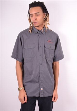 CARHARTT MENS VINTAGE SHIRT XL GREY 90'S