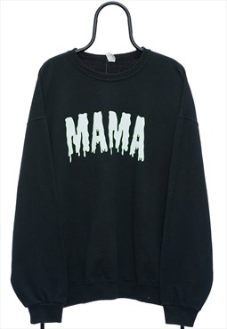 Vintage Mama Graphic Black Sweatshirt Mens