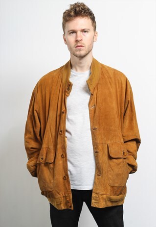 VINTAGE SUEDE BOMBER JACKET