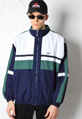 ETIREL VINTAGE 90S COLOUR BLOCK SPORTS TRACK JACKET