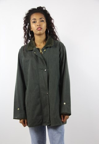 VINTAGE GREEN WAX JACKET
