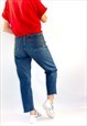 Vintage Levi Raw Hem Tapered Mom Jeans