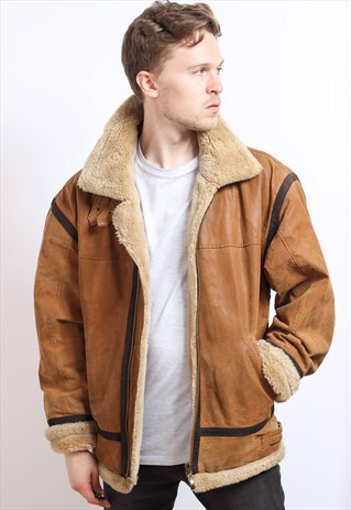 VINTAGE LEATHER AVIATOR JACKET