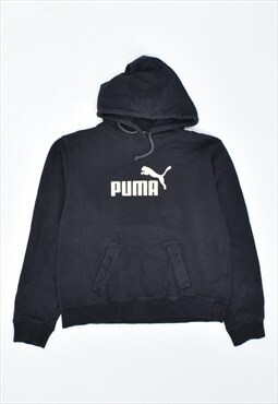 Vintage 90's Puma Hoodie Jumper Black