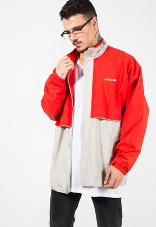 VINTAGE 80S ADIDAS ORIGINALS WINDBREAKER JACKET / S1479