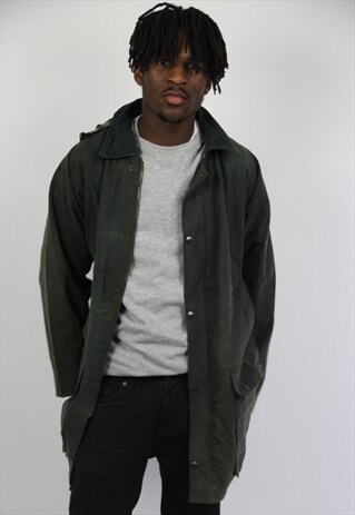 VINTAGE GREEN WAX JACKET
