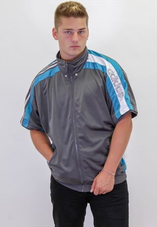 VINTAGE ADIDAS SHORT SLEEVE DETAIL JACKET