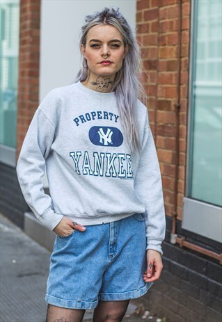 VINTAGE YANKEES JUMPER (GREY)