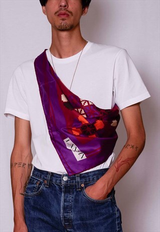 VINTAGE UNISEX 80S / 90S LANVIN SCARF PRINTS