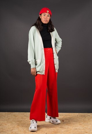 SOFT GREEN CARDIGAN BY FENDI
