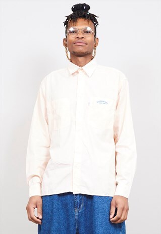 VINTAGE 80'S LEVI'S LIGHT PEACH SHIRT