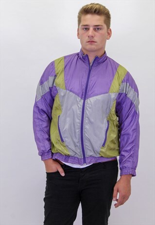 VINTAGE PATTERN SHELL JACKET